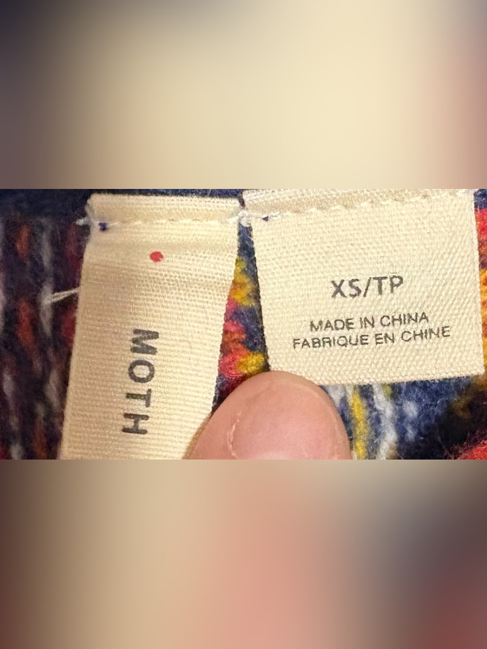 Moth Multicolor Striped & Fair Isle Knit Coat - Navy, Red, Orange, Green, Pink - Picture 2 of 3